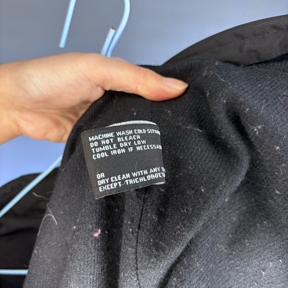 London Fog Black Trench Coat with Lining - Picture 5 of 6